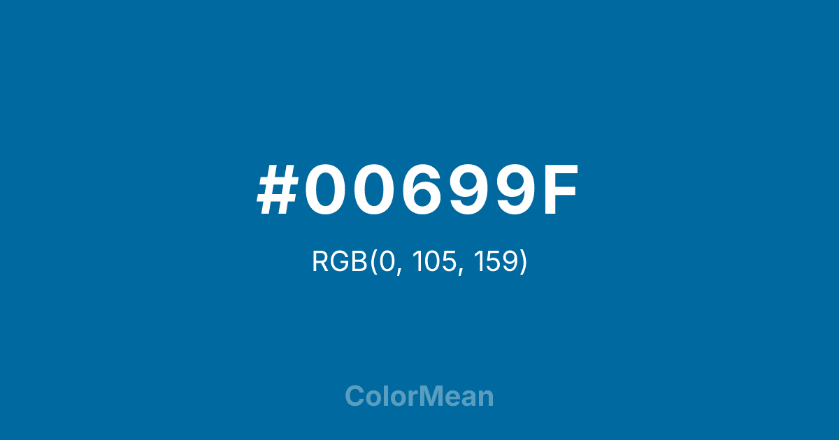 #00699F color swatch