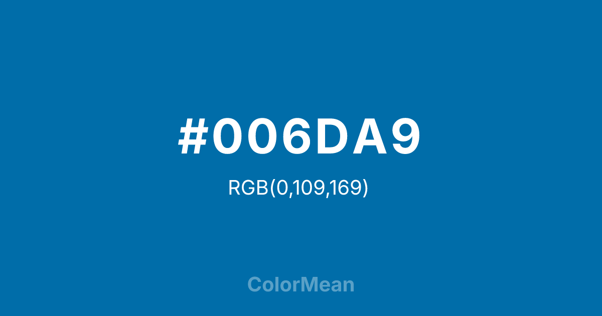 #006DA9 color swatch