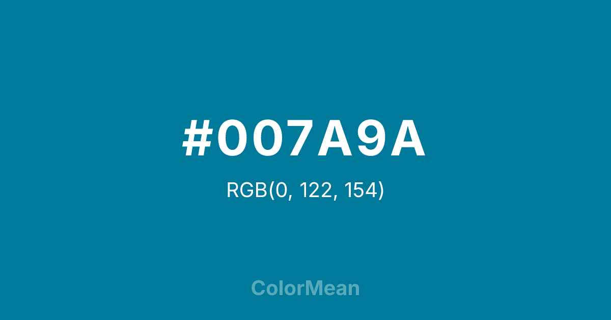 #007A9A color swatch
