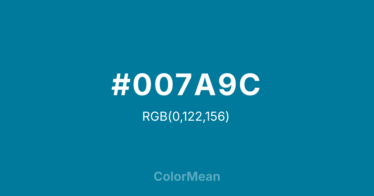 #007A9C color swatch