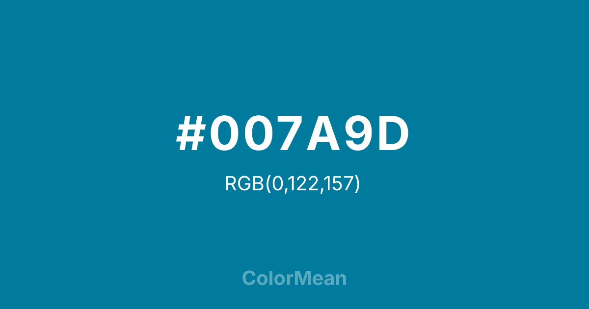 #007A9D color swatch