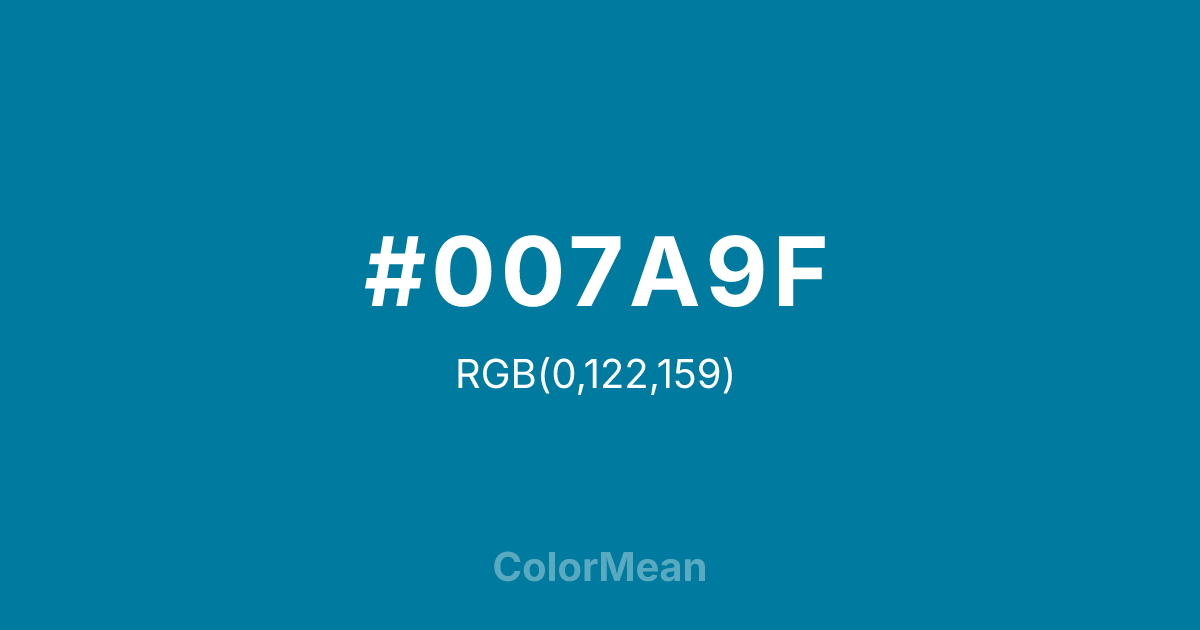 #007A9F color swatch