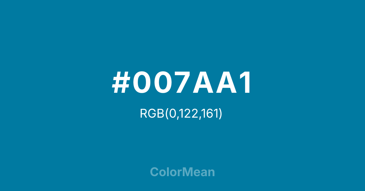 #007AA1 color swatch