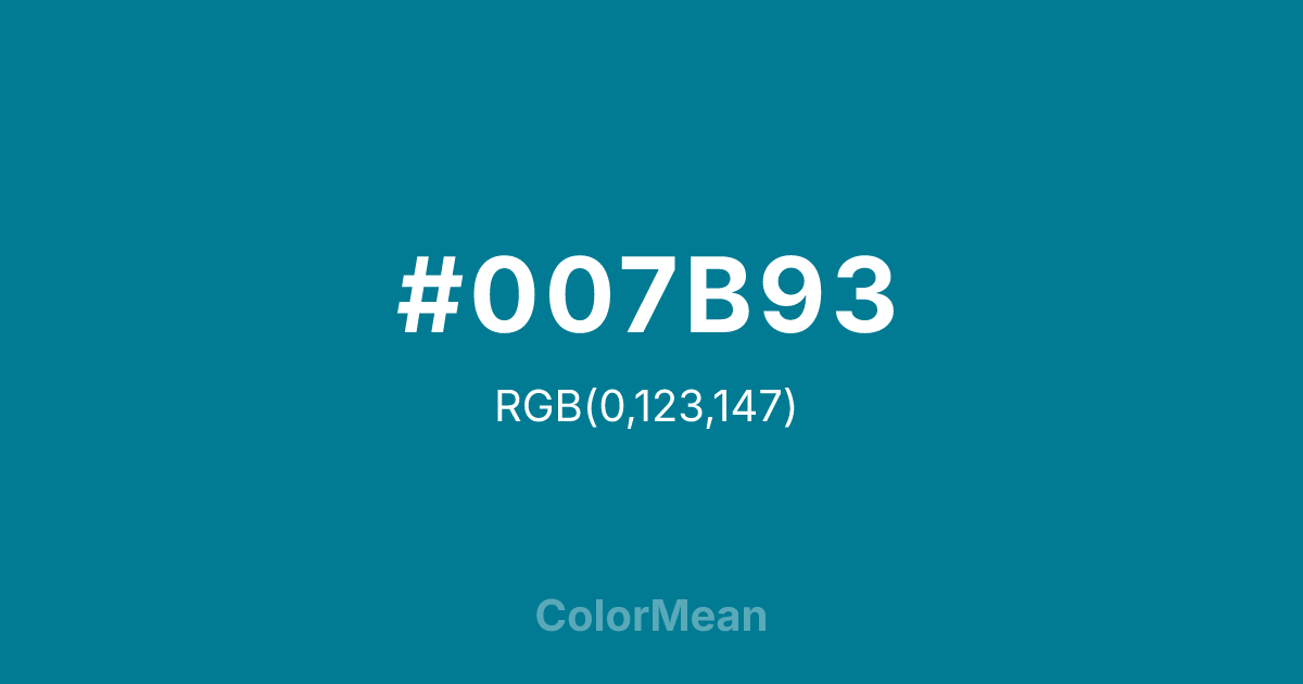 #007B93 color swatch