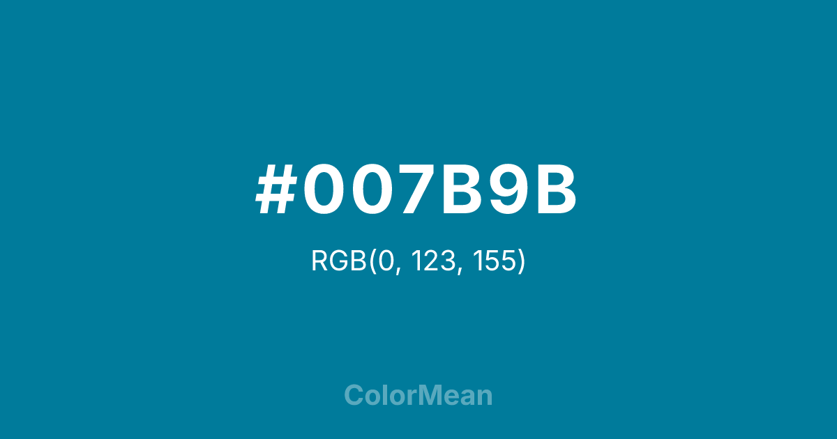 #007B9B color swatch