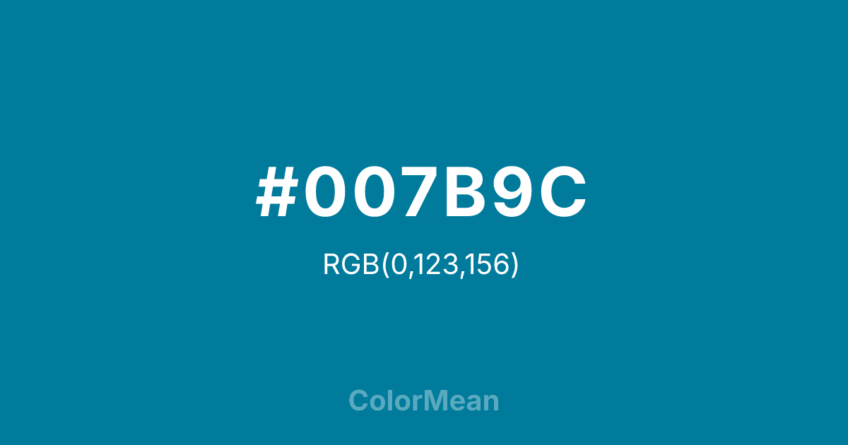 #007B9C color swatch