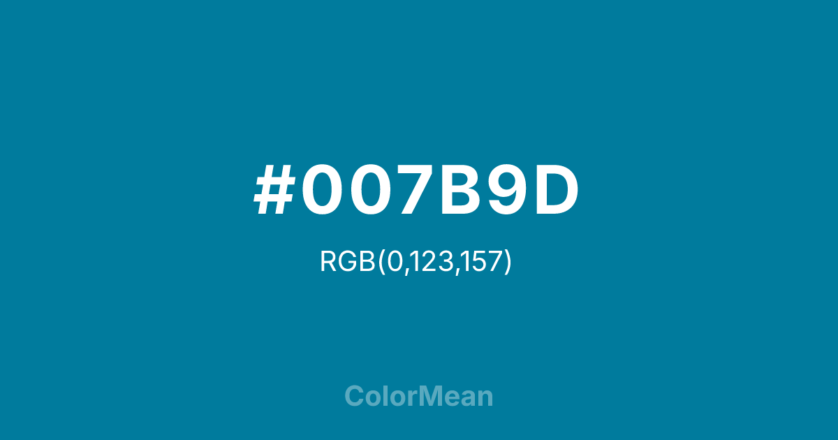 #007B9D color swatch