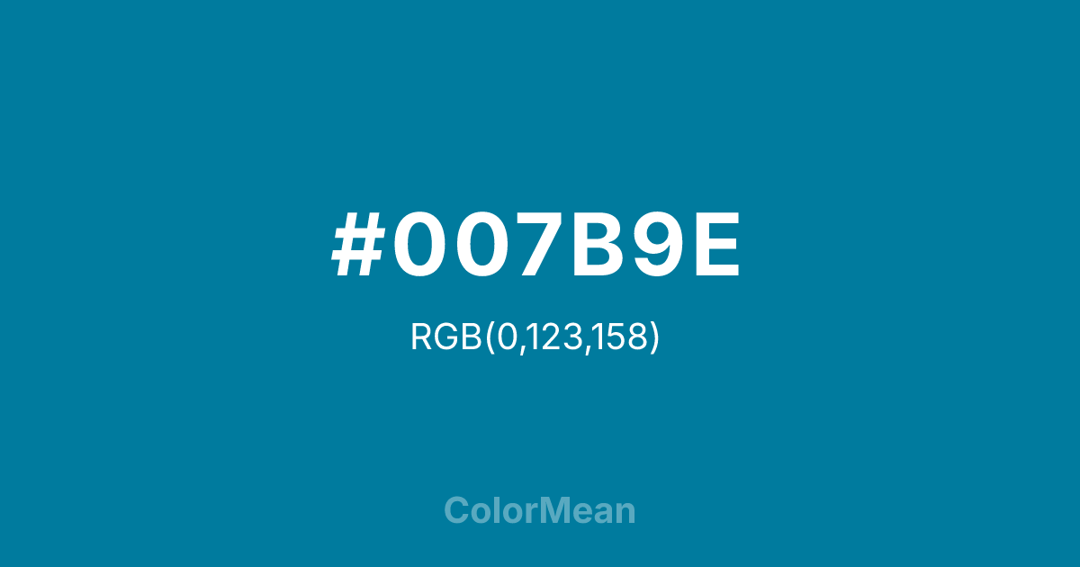 #007B9E color swatch