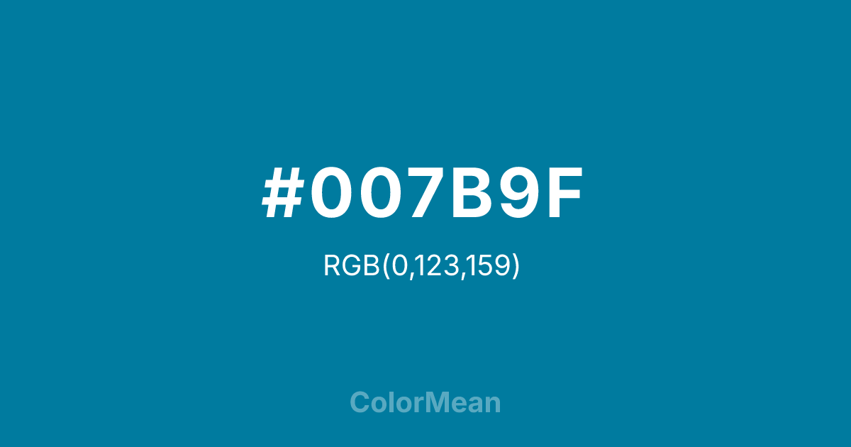 #007B9F color swatch