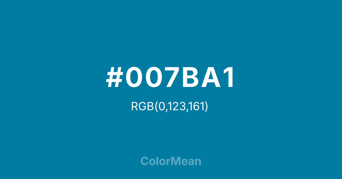 #007BA1 color swatch