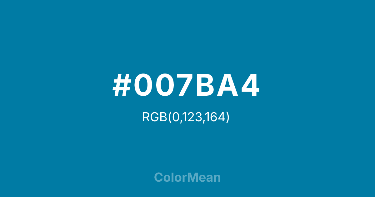 #007BA4 color swatch