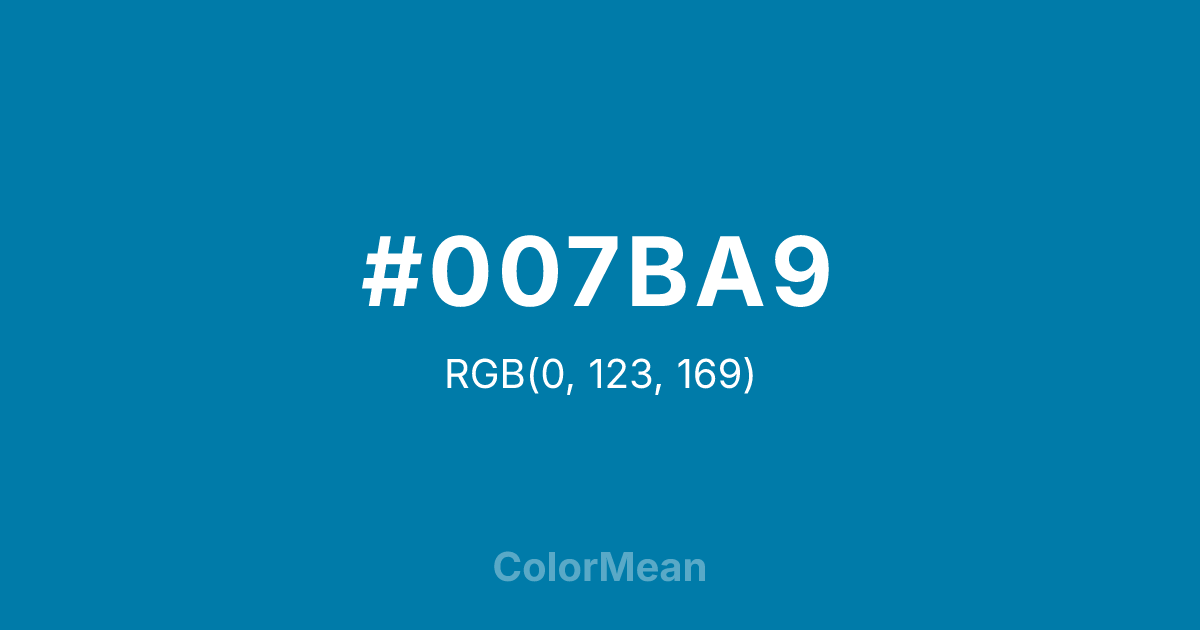 #007BA9 color swatch