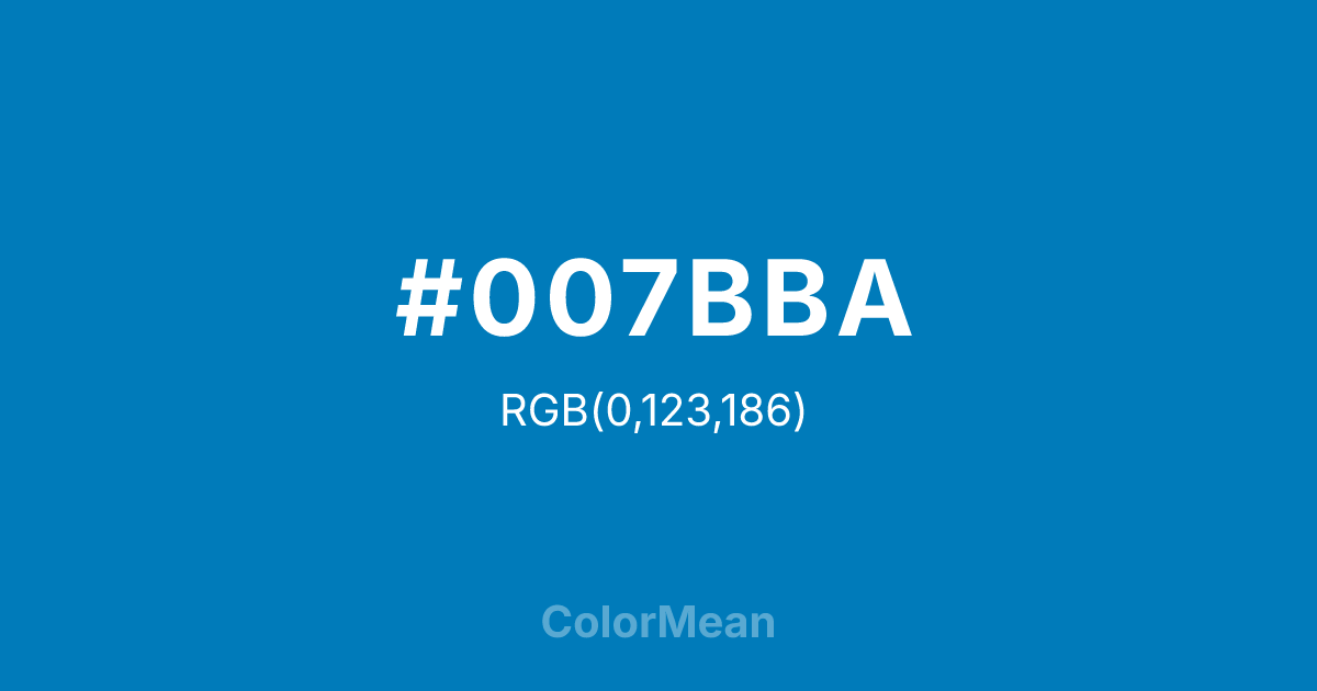 #007BBA color swatch