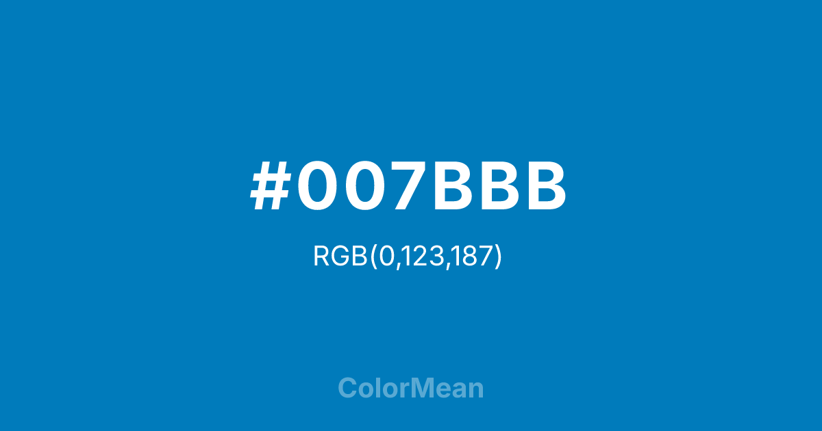 #007BBB color swatch