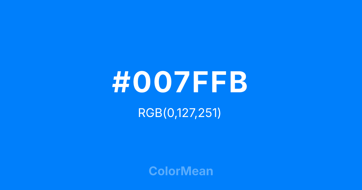 #007FFB color swatch