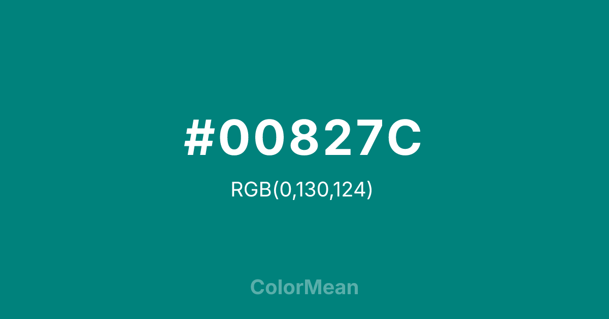 #00827C color swatch