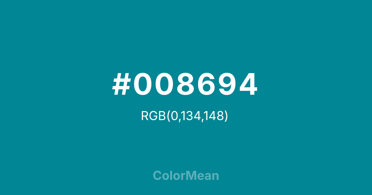 #008694 color swatch
