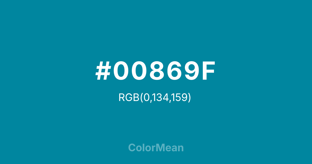 #00869F color swatch