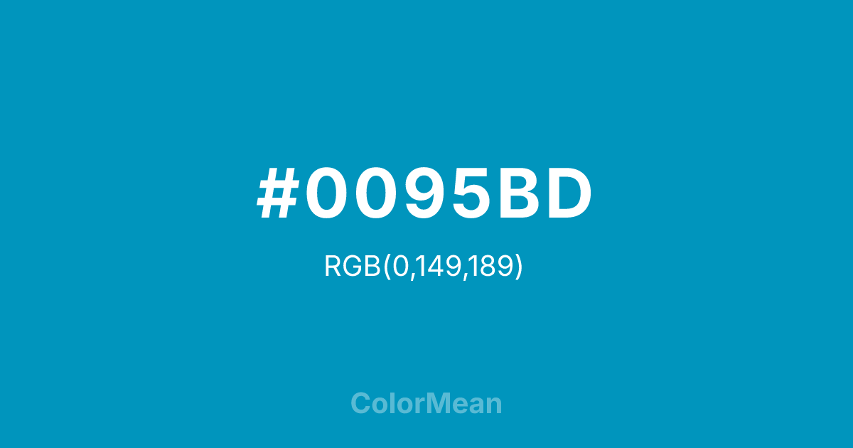 #0095BD color swatch