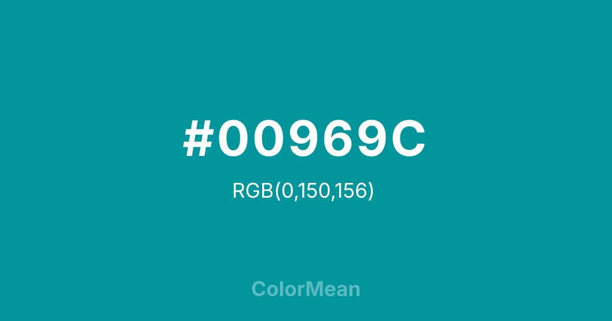 #00969C color swatch