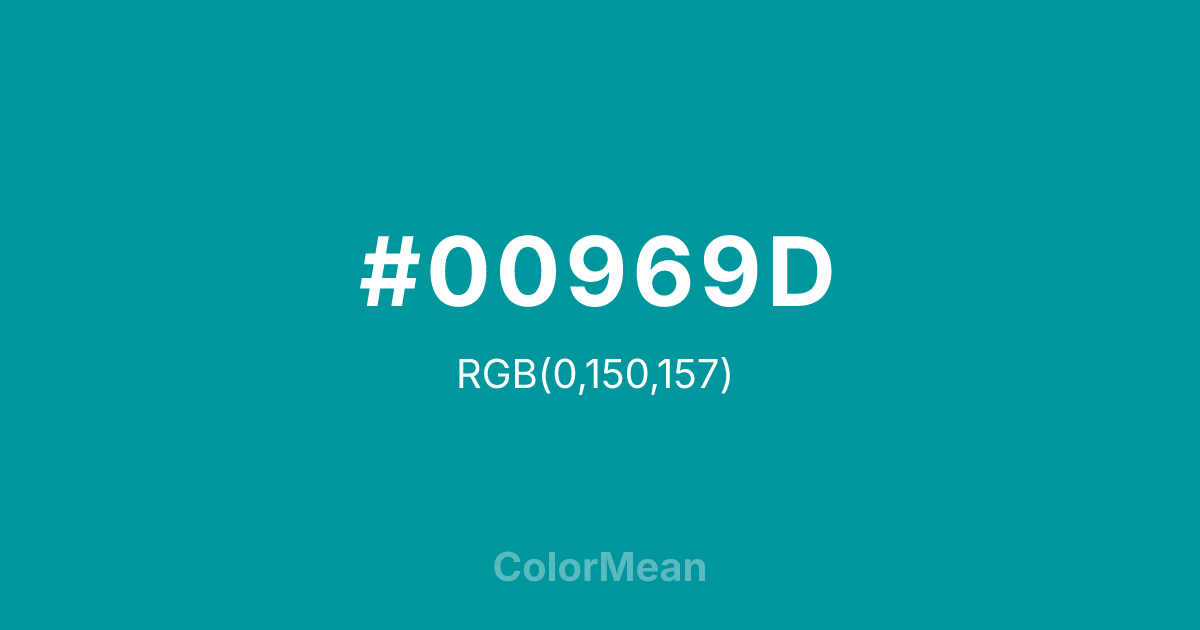 #00969D color swatch