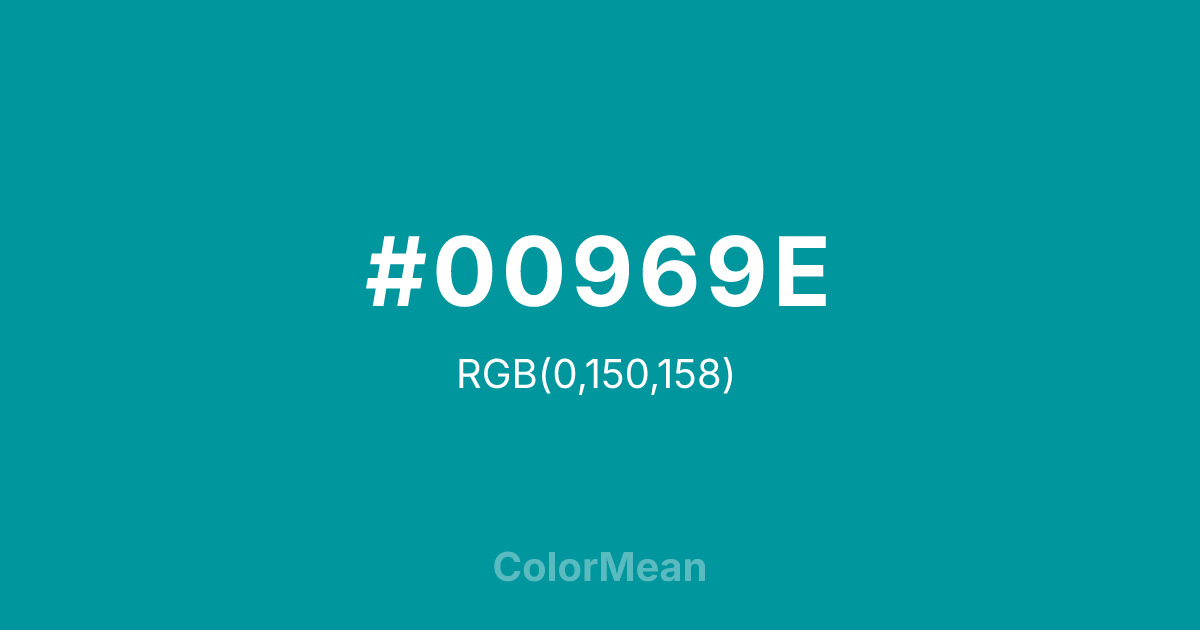 #00969E color swatch