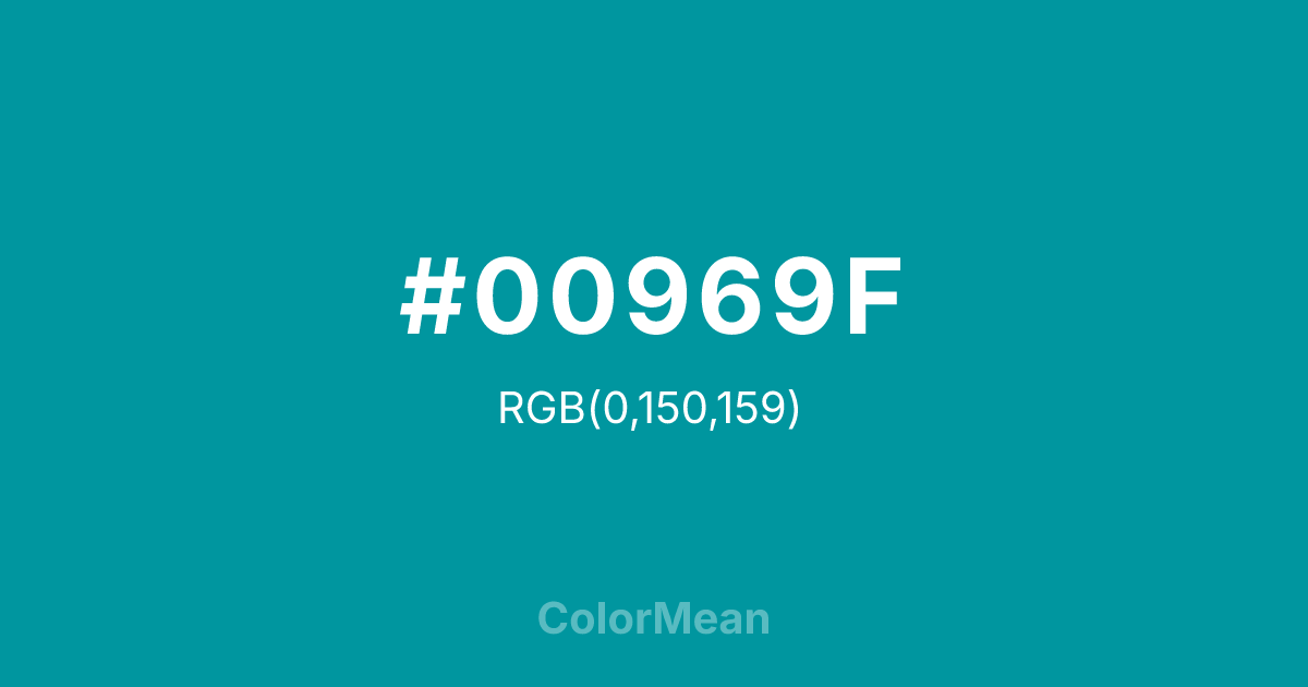 #00969F color swatch