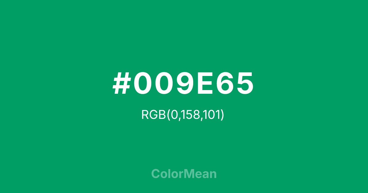 #009E65 color swatch