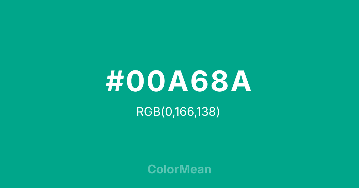 #00A68A color swatch