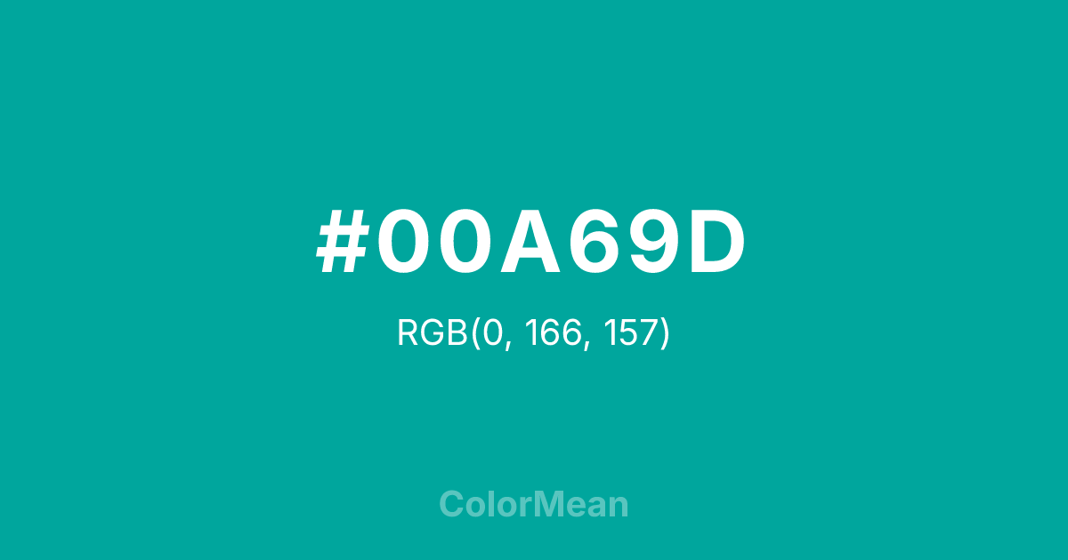 #00A69D color swatch