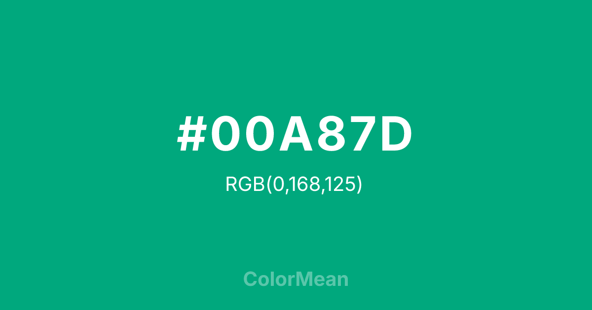 #00A87D color swatch