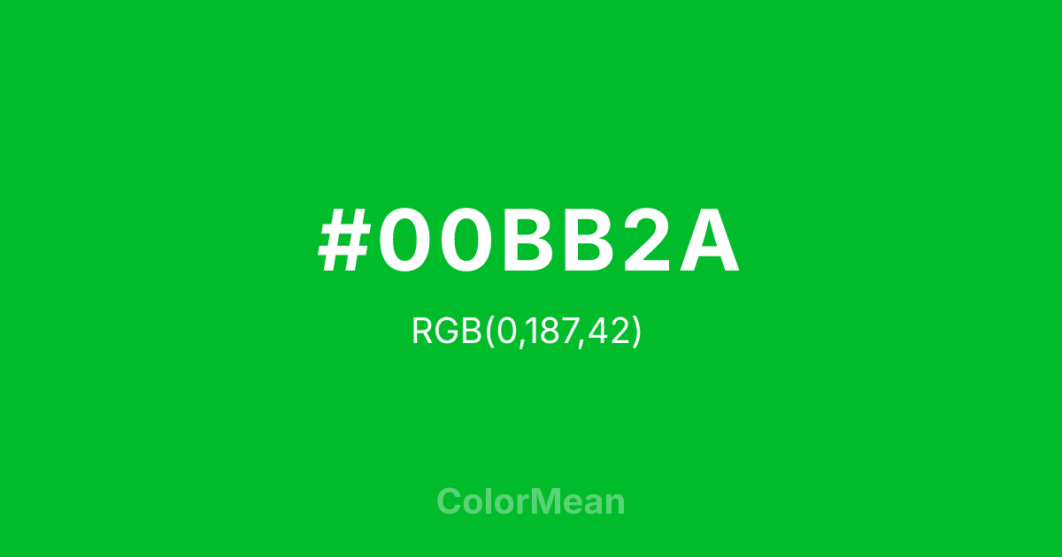 #00BB2A color swatch