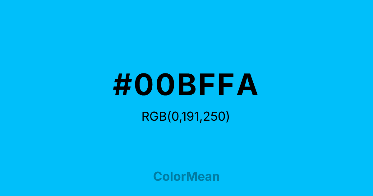 #00BFFA color swatch
