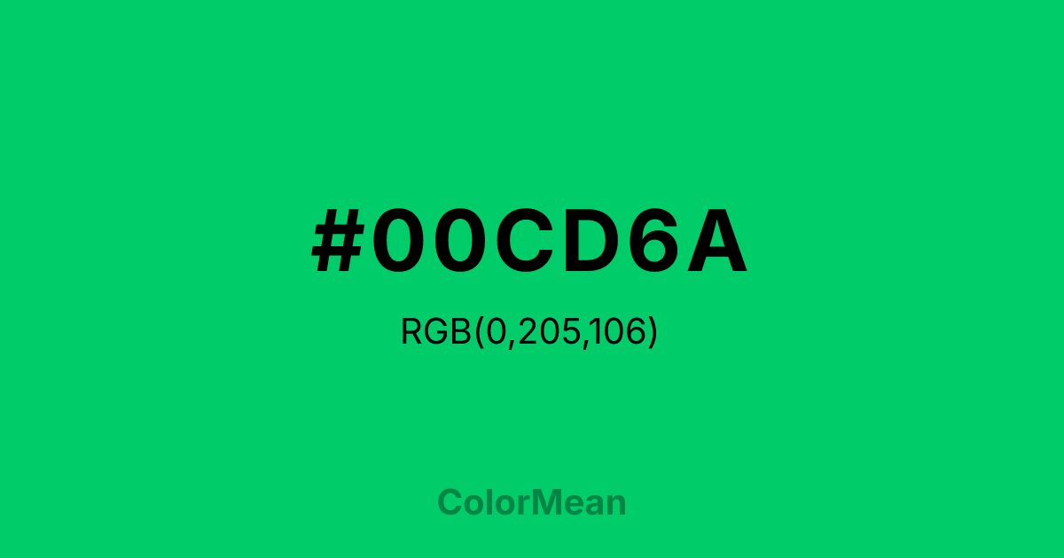#00CD6A color swatch