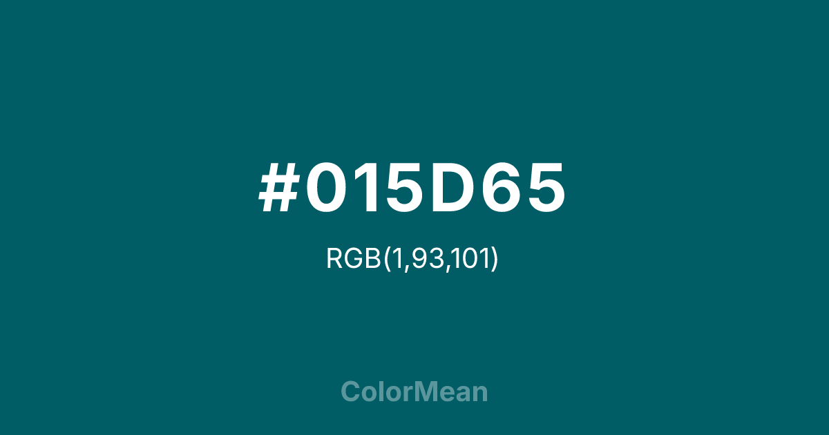 #015D65 color swatch