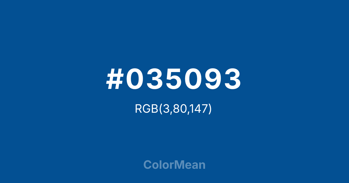 #035093 color swatch