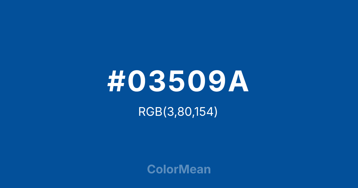 #03509A color swatch