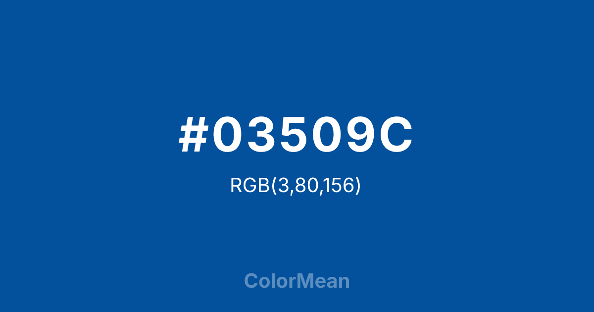 #03509C color swatch