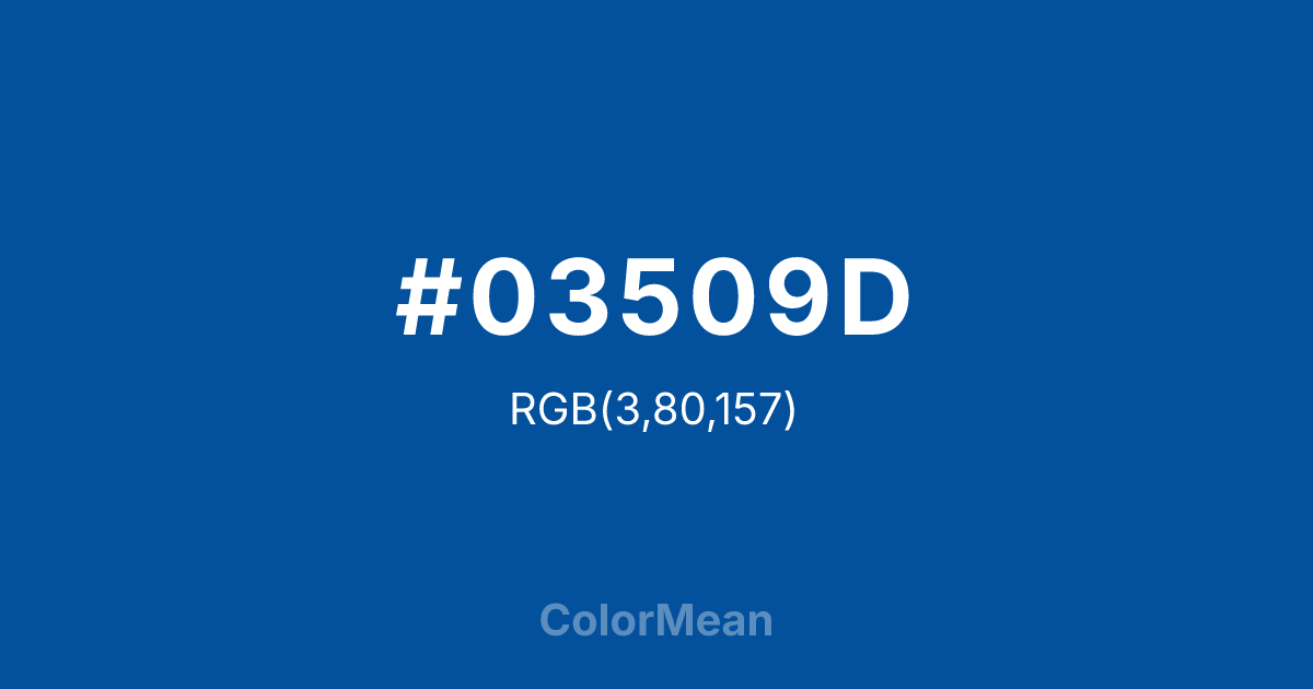 #03509D color swatch