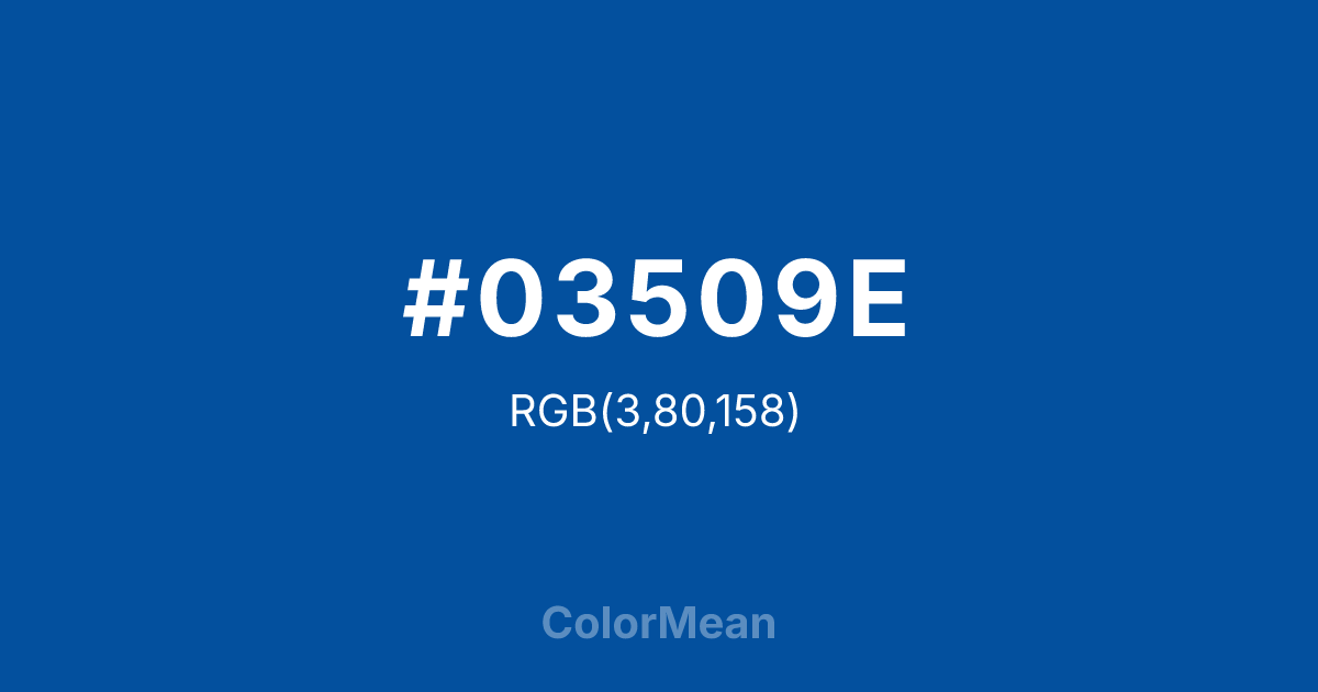 #03509E color swatch