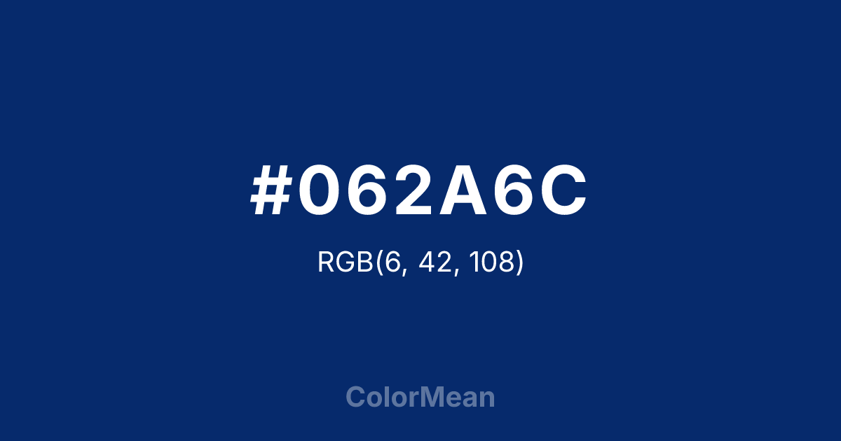 #062A6C color swatch