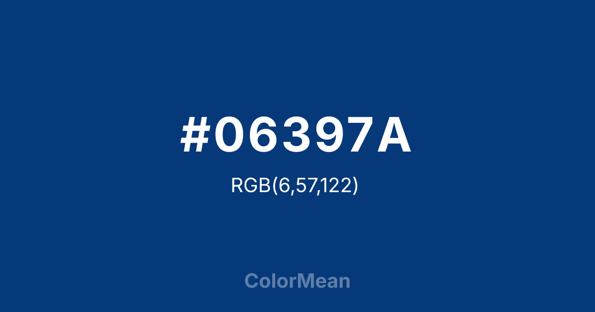 #06397A color swatch