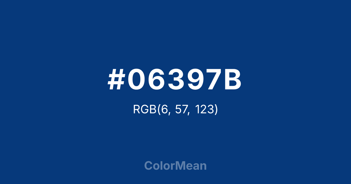 #06397B color swatch