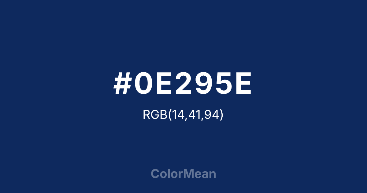 #0E295E color swatch