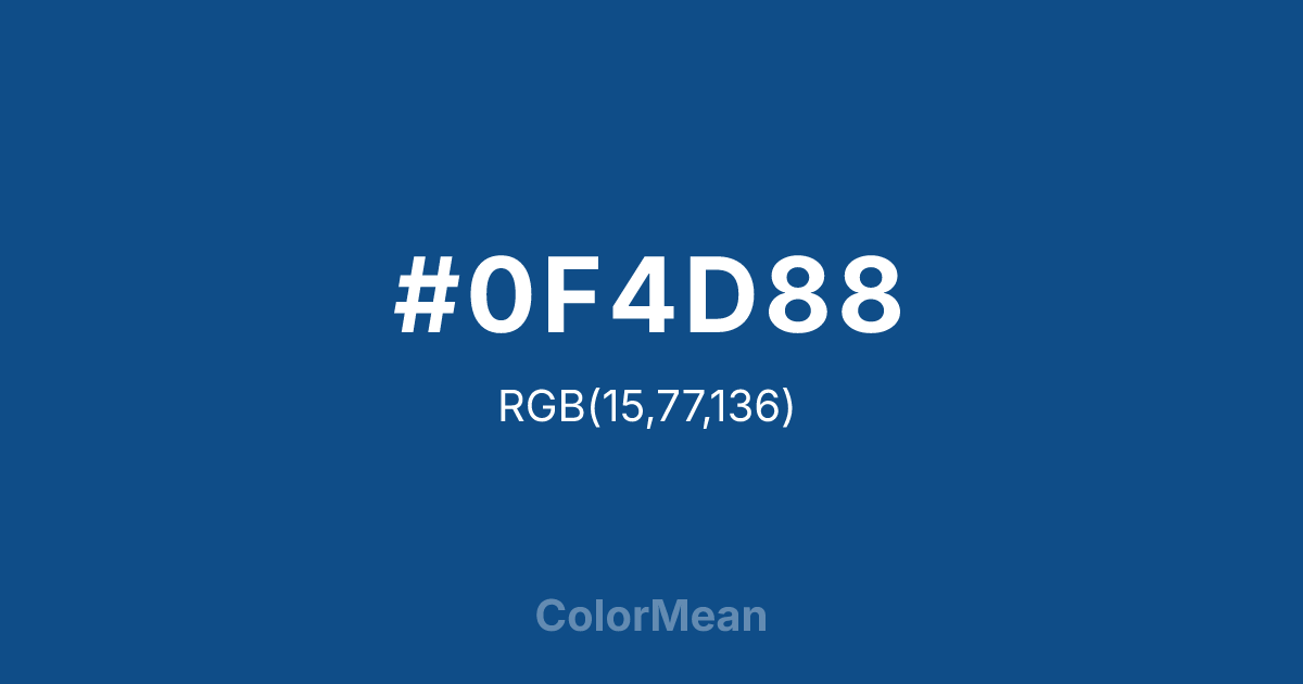 #0F4D88 color swatch