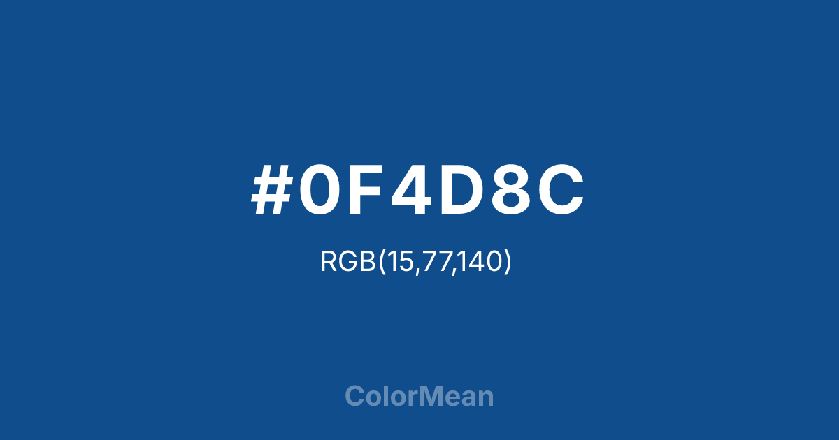 #0F4D8C color swatch