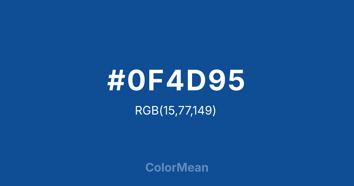 #0F4D95 color swatch