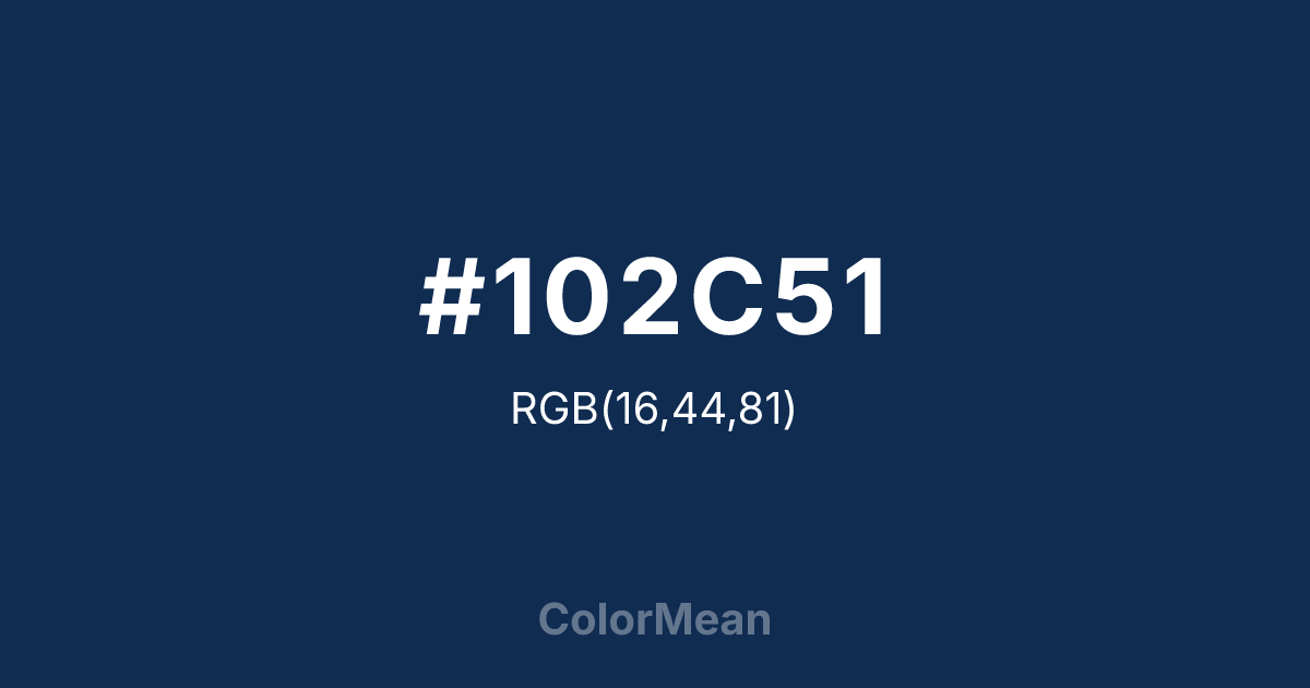 #102C51 color swatch