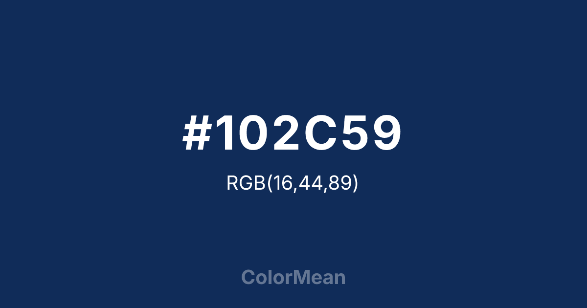 #102C59 color swatch