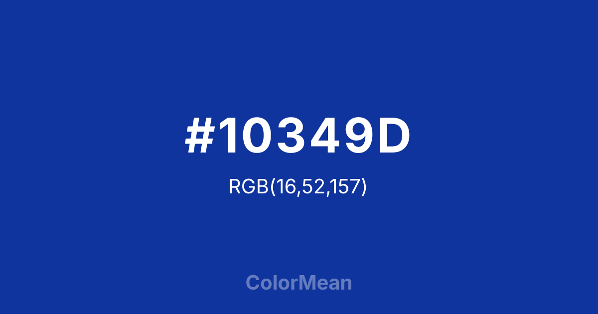 #10349D color swatch
